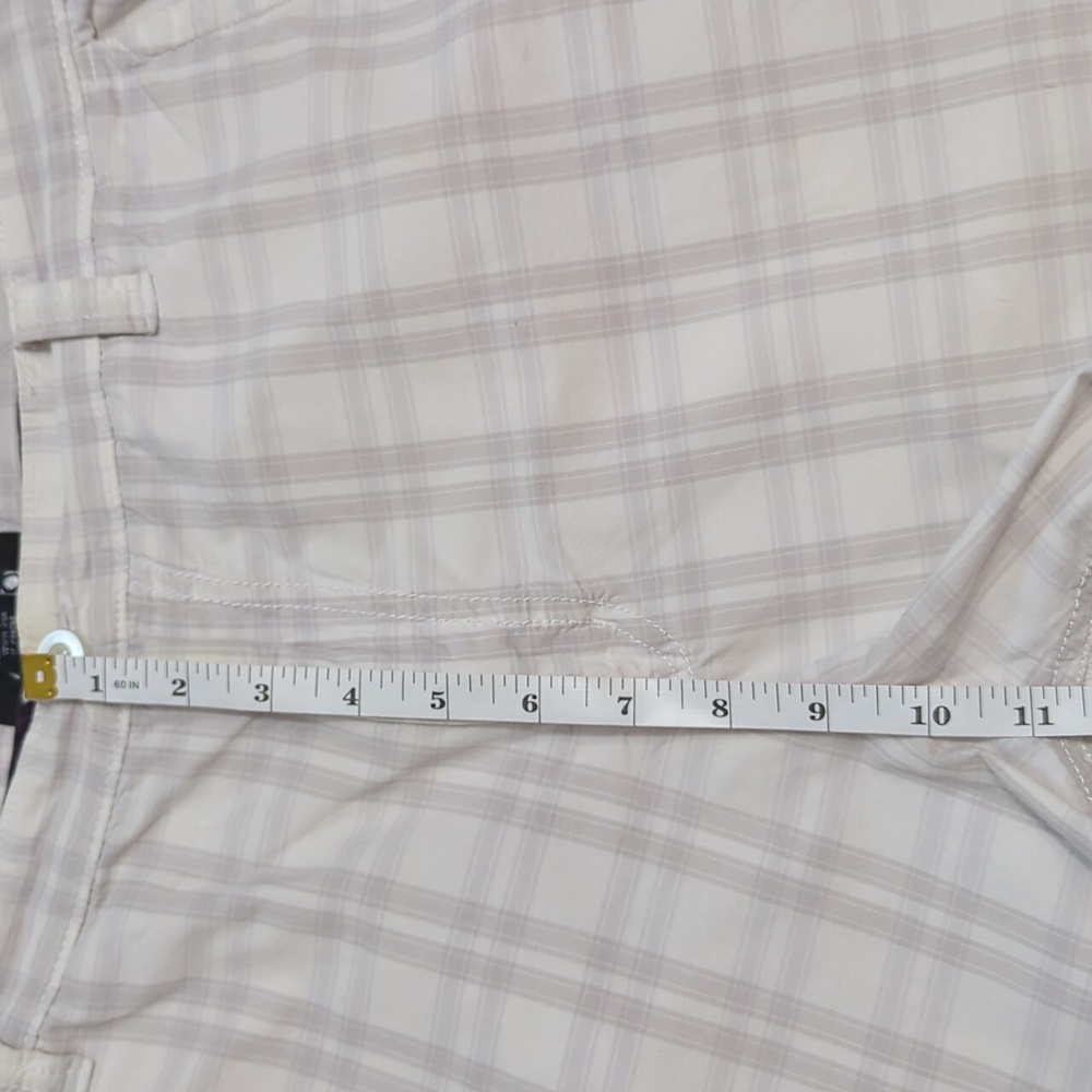 Men's APT. 9 White and Tan Striped Shorts Size 36 - Picture 6 of 7